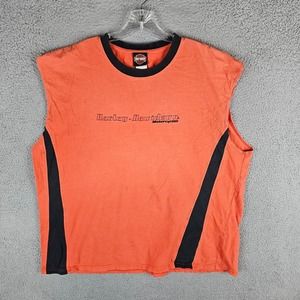 2006 Harley Davidson Motorcycle T Shirt Mens 2XL Cut Off Sleeve Ohio